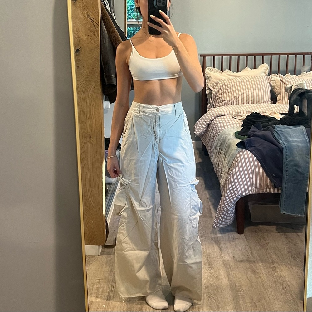 Garage Cream Cargo Pants